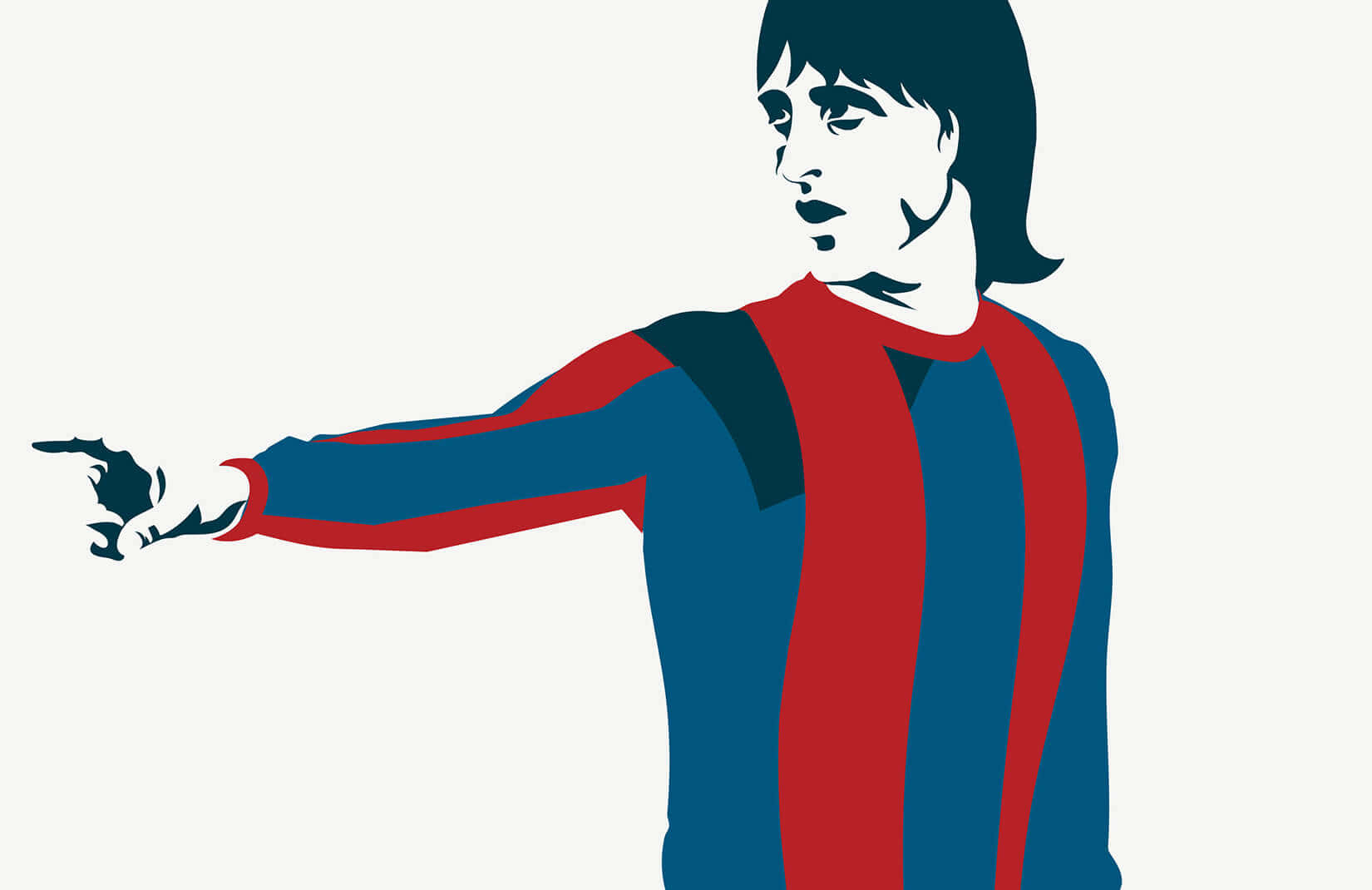 FC Barcelona Spiller Johan Cruyff Digital Kunst Tapet Wallpaper