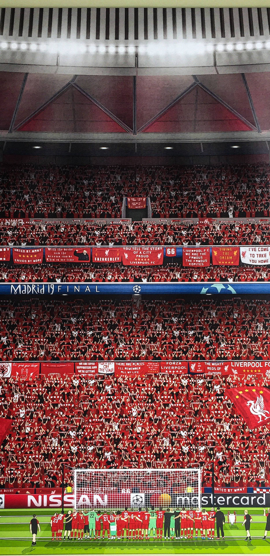 FC Liverpool 4K Billede Under Spil Wallpaper