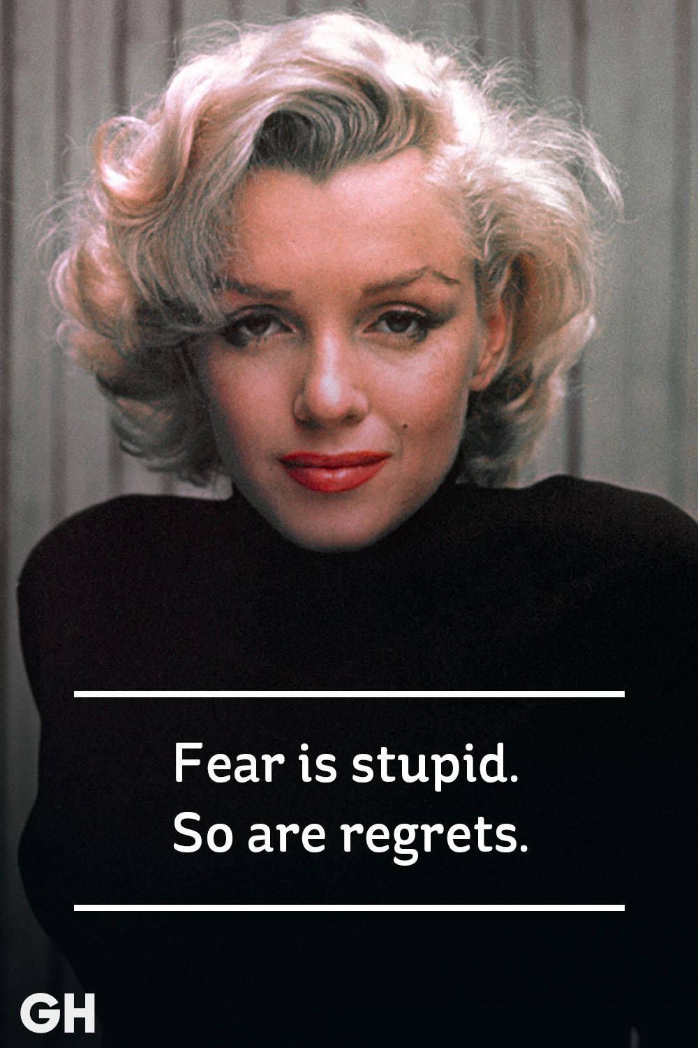 Fear Is Stupid Marilyn Monroe Quotes Wallpaper