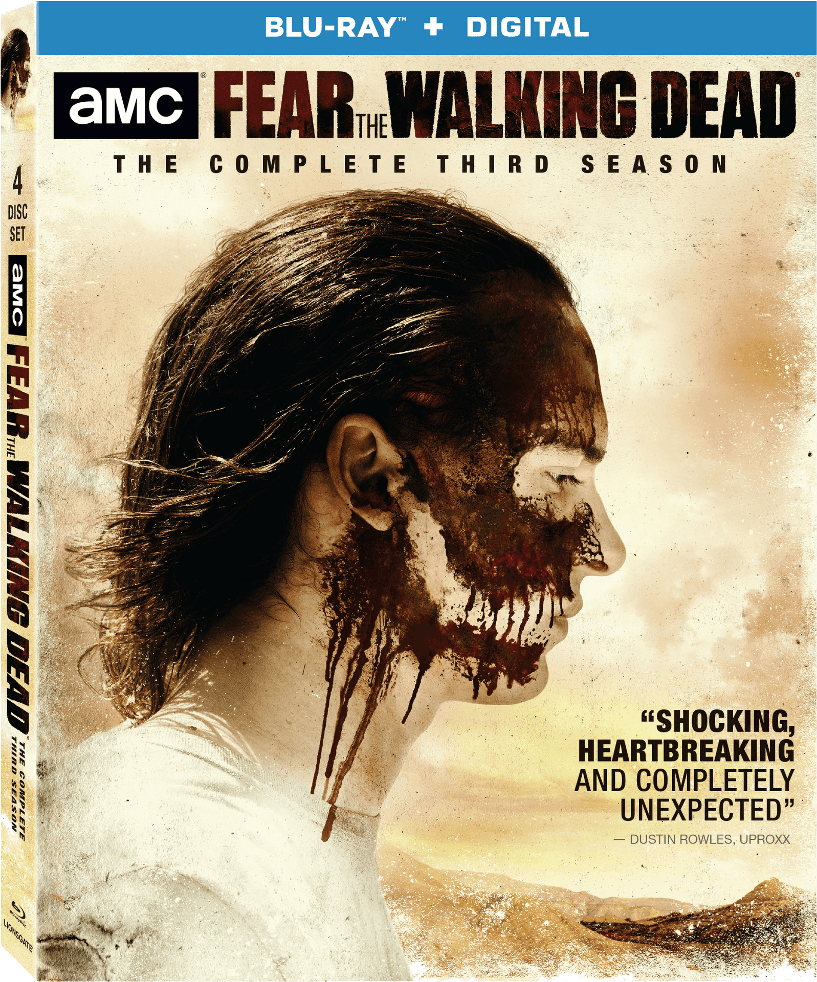 Fear The Walking Dead_ Season3_ Blu Ray Cover PNG