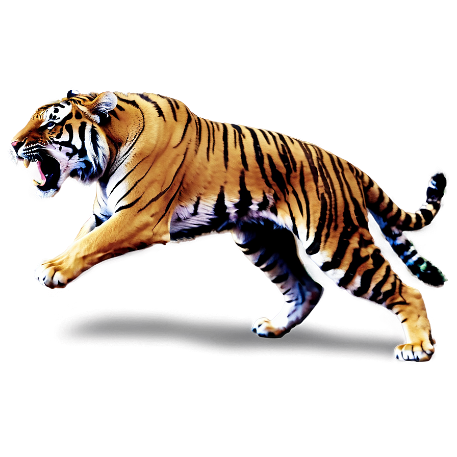 Fearless Angry Tiger Png Uvs PNG