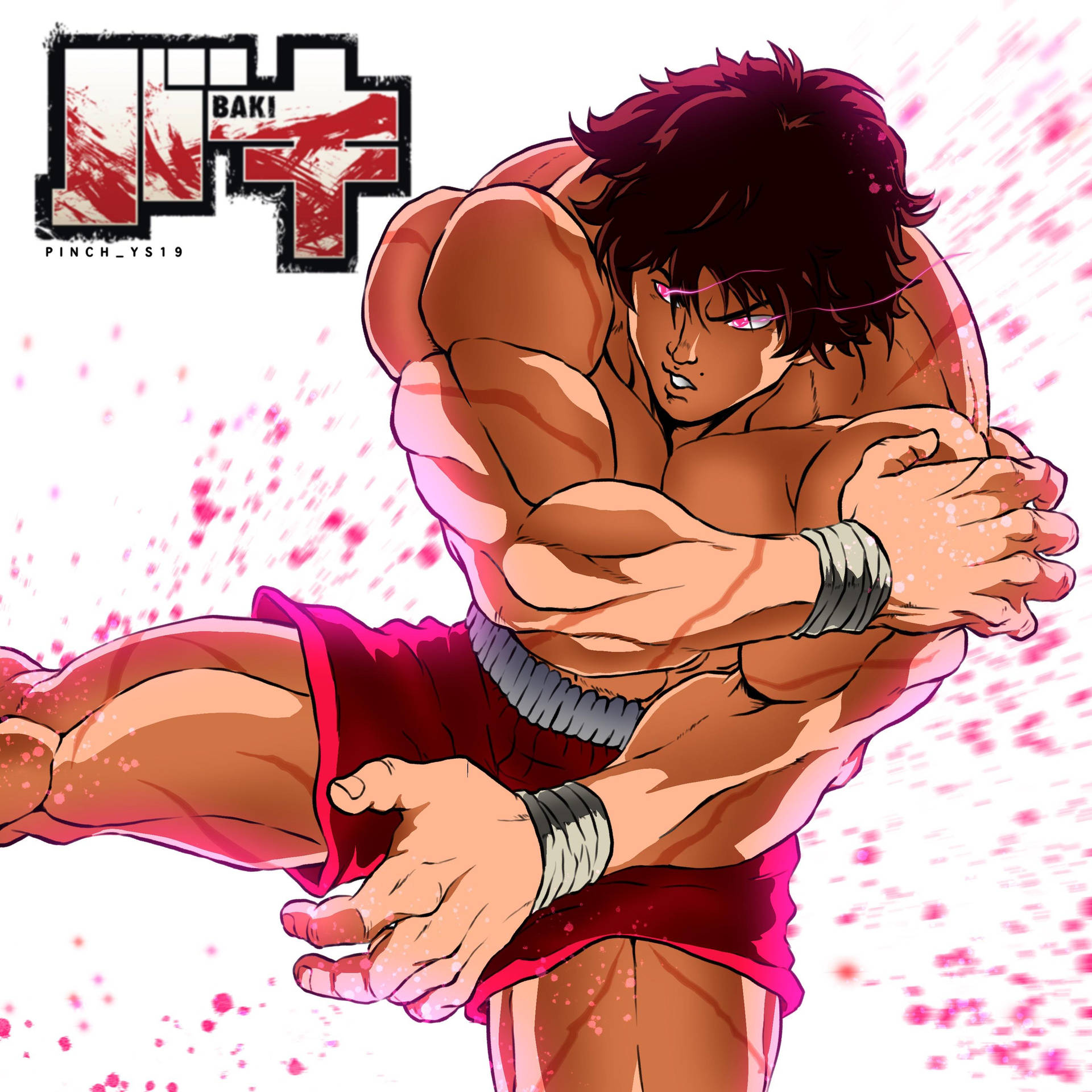 Fearless Baki Hanma Poster Wallpaper