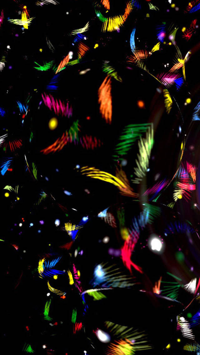Feather Colorful Iphone 5s Wallpaper