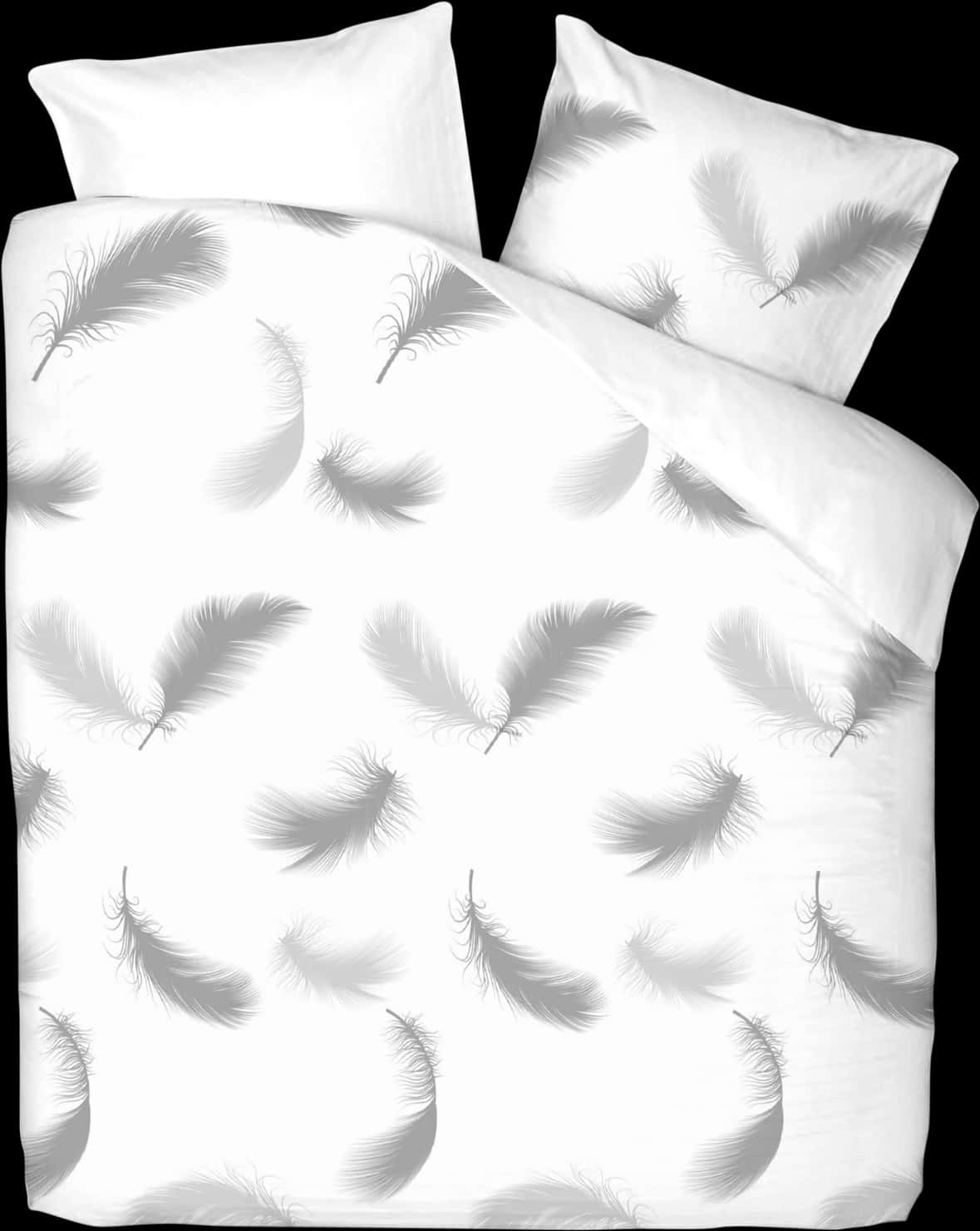 Feather Pattern Bedding Set PNG