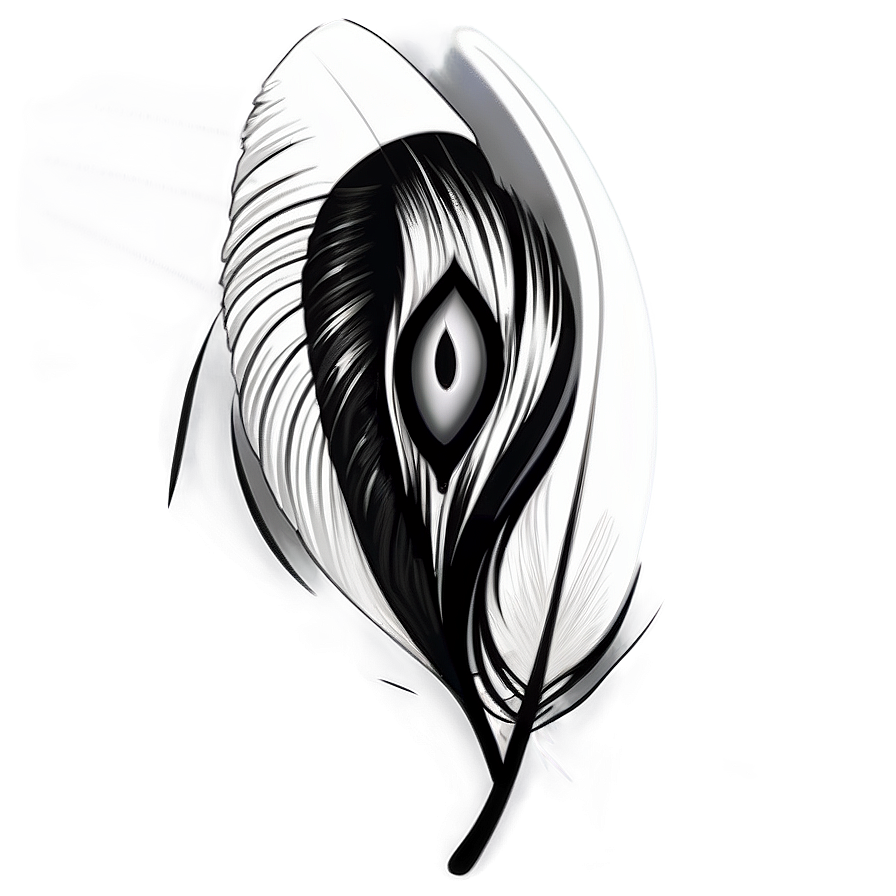 Feather Tattoo Png 05042024 PNG