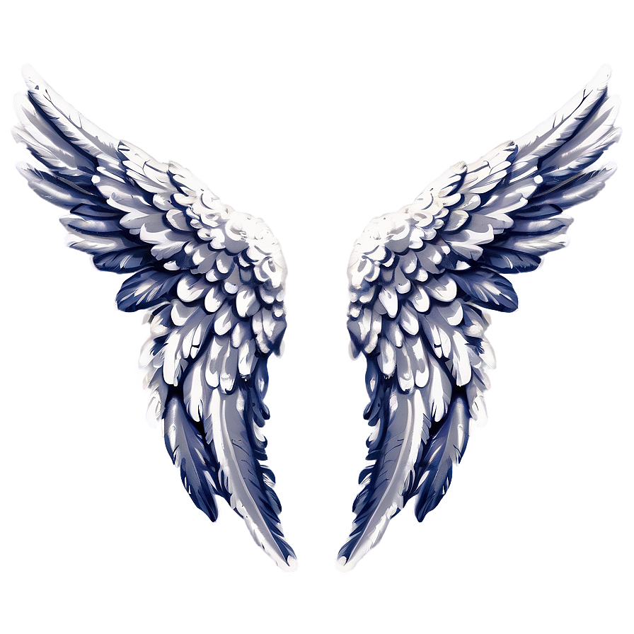 Download Feathered Angel Wings Picture Png 66 | Wallpapers.com