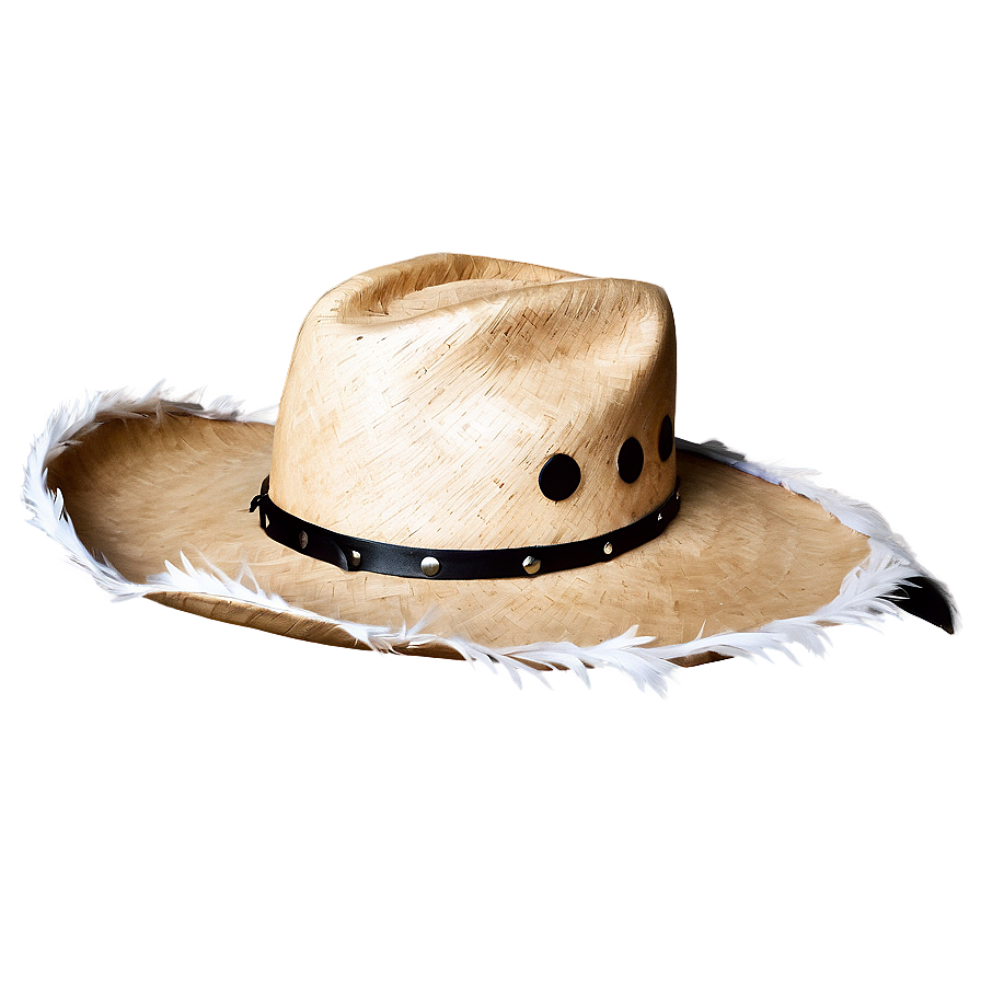 Feathered Cowgirl Hat Png 1 PNG