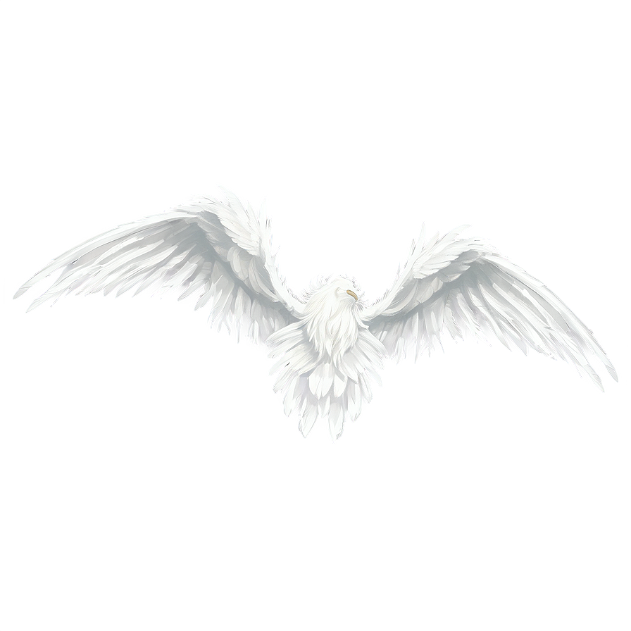 Feathered White Wings Design Png Psx PNG
