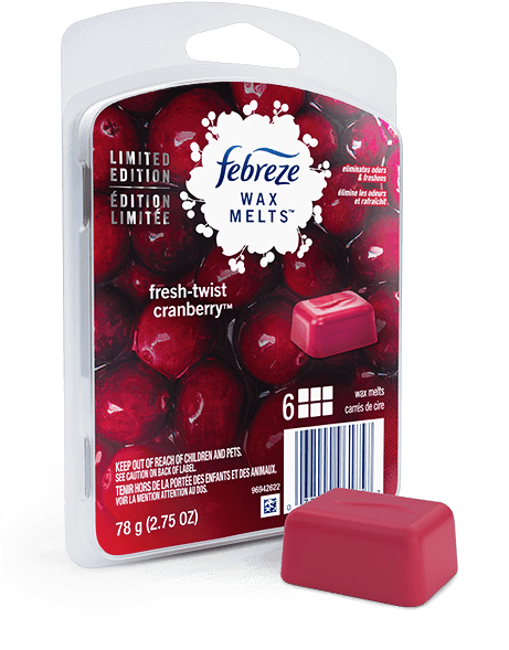 Febreze Cranberry Wax Melts Limited Edition PNG