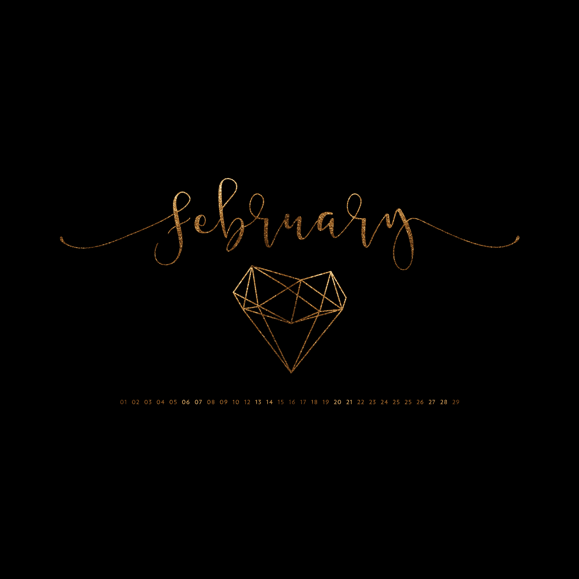 A Gold Heart With The Word September