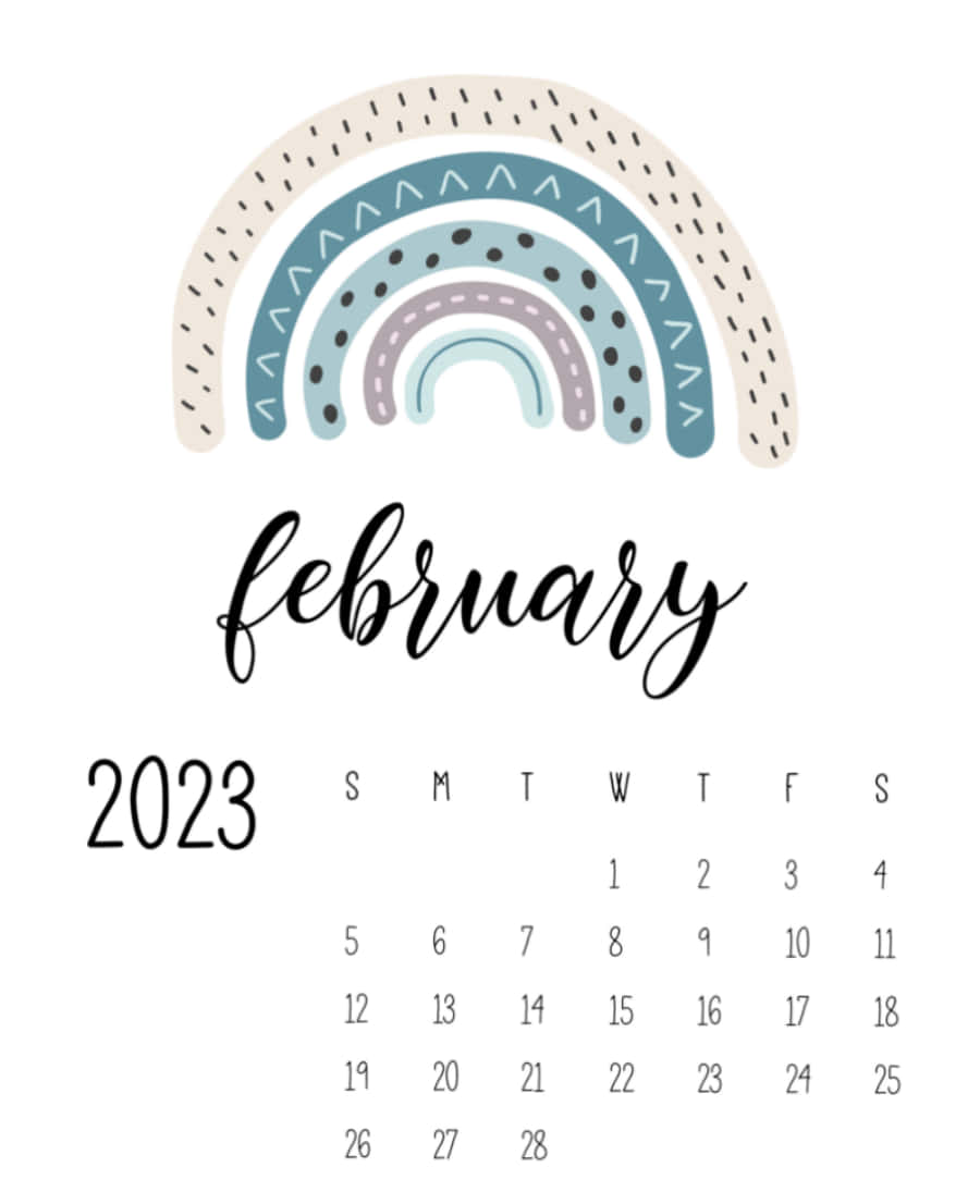 February 2021 Calendar Wallpaper