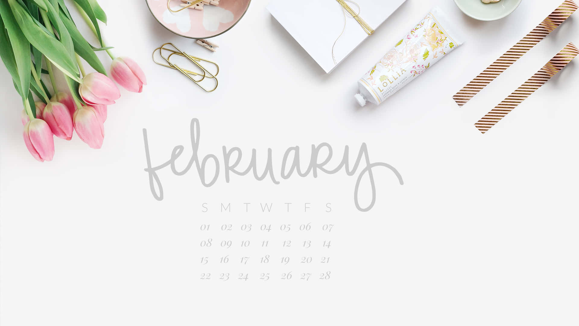 "February 2021 Calendar – Stay Organized and On Track" Wallpaper
