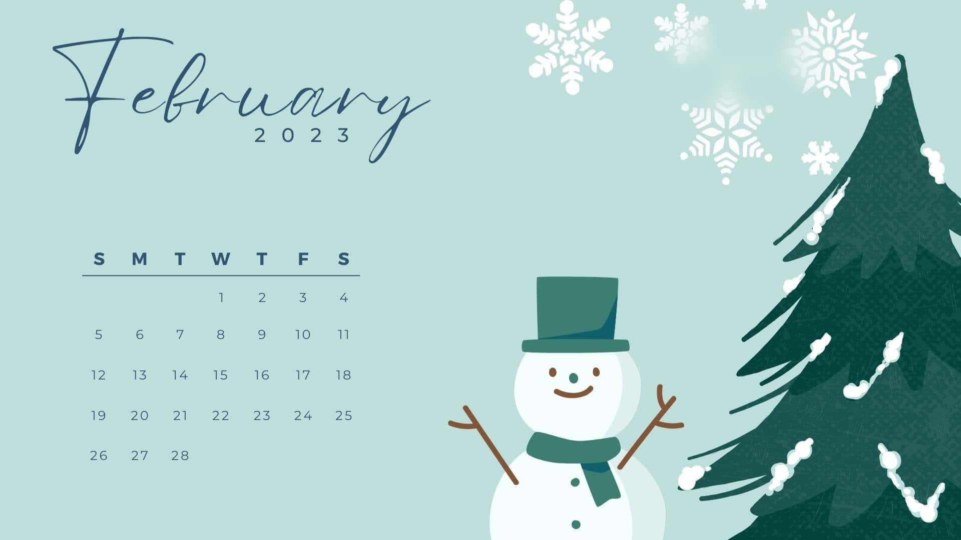 Plan Your February with this Calendar Wallpaper