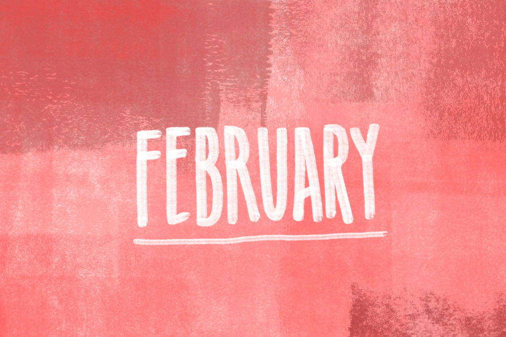 Celebrate February with a Pop of Color Wallpaper
