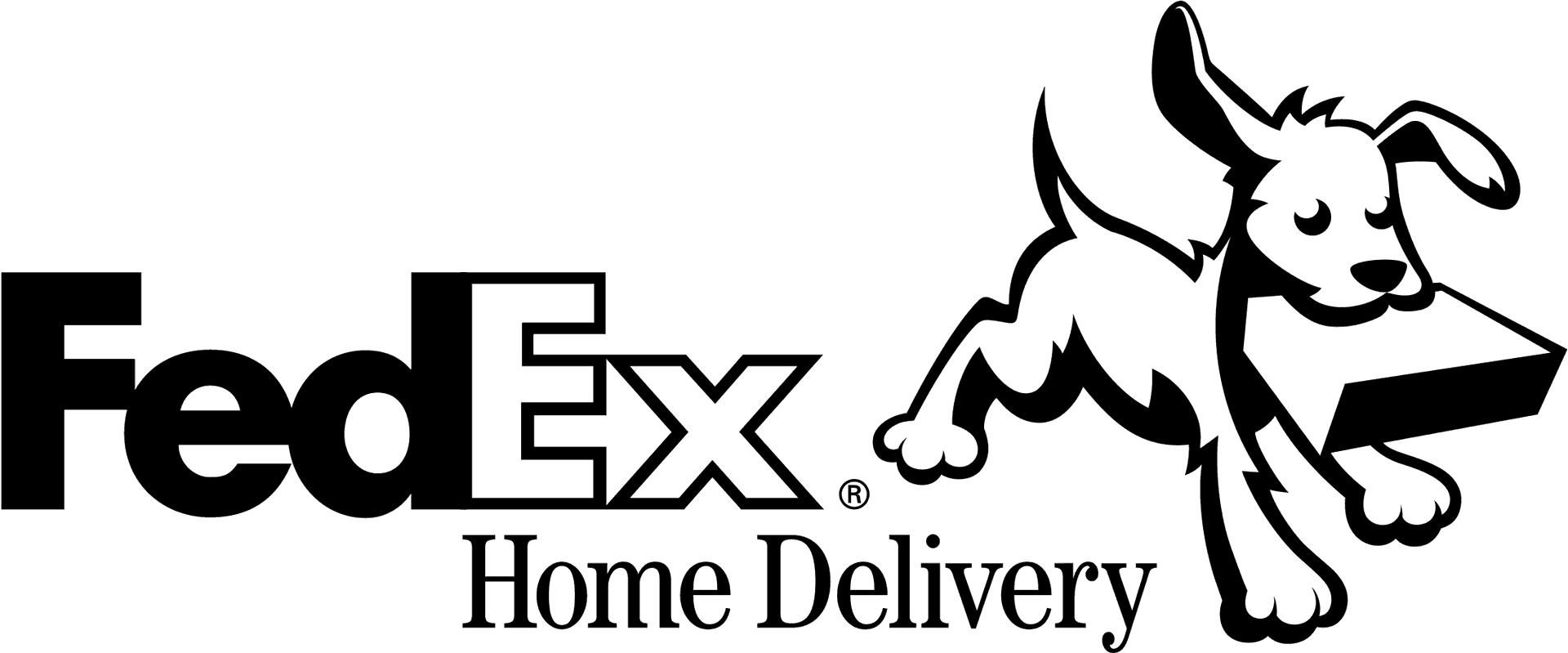 Fed Ex Home Delivery Logowith Dog PNG