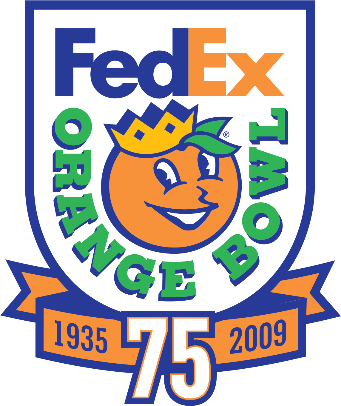 Fed Ex_ Orange_ Bowl_ Anniversary_ Logo PNG