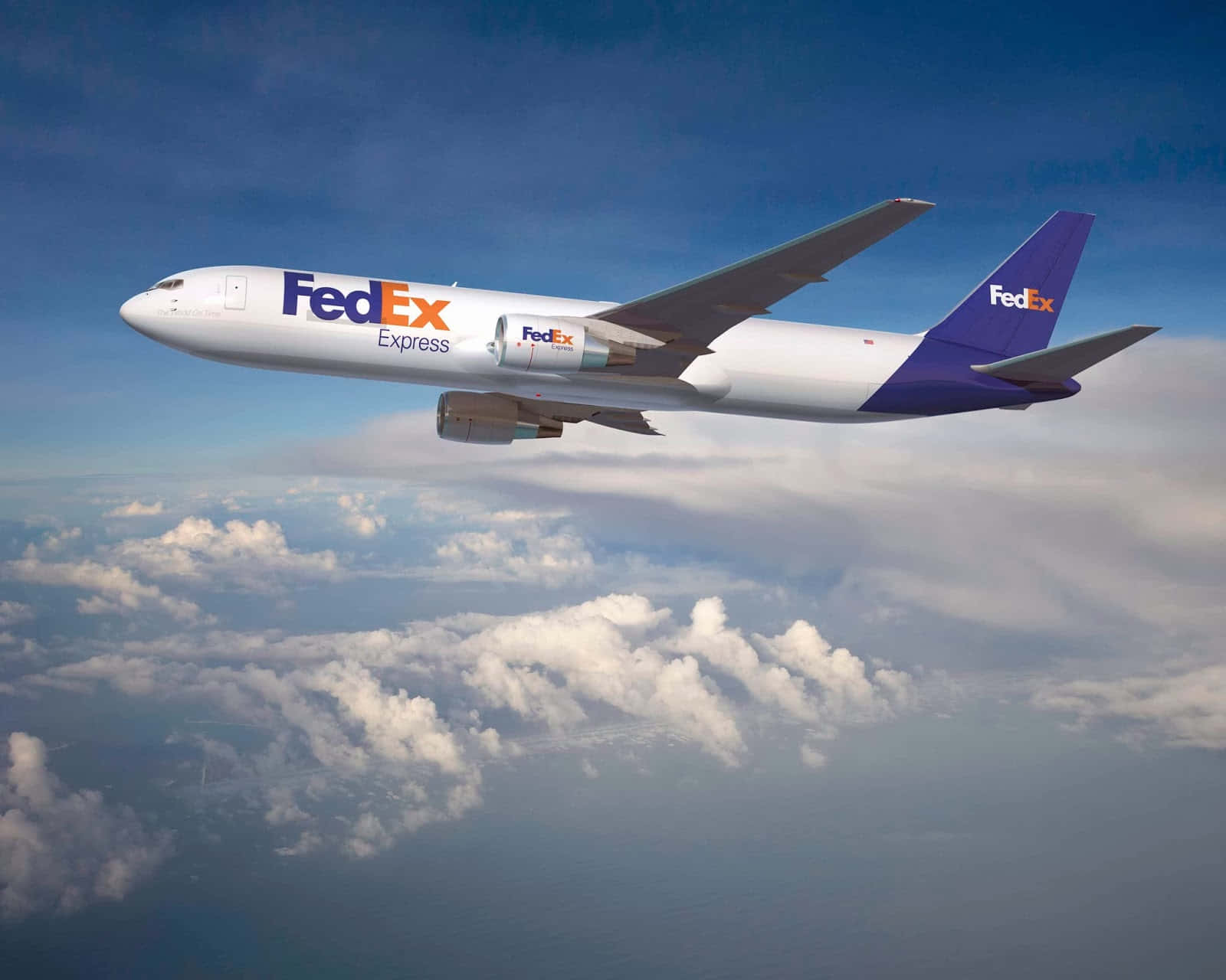 Fedex - A Jet Flying Through The Sky