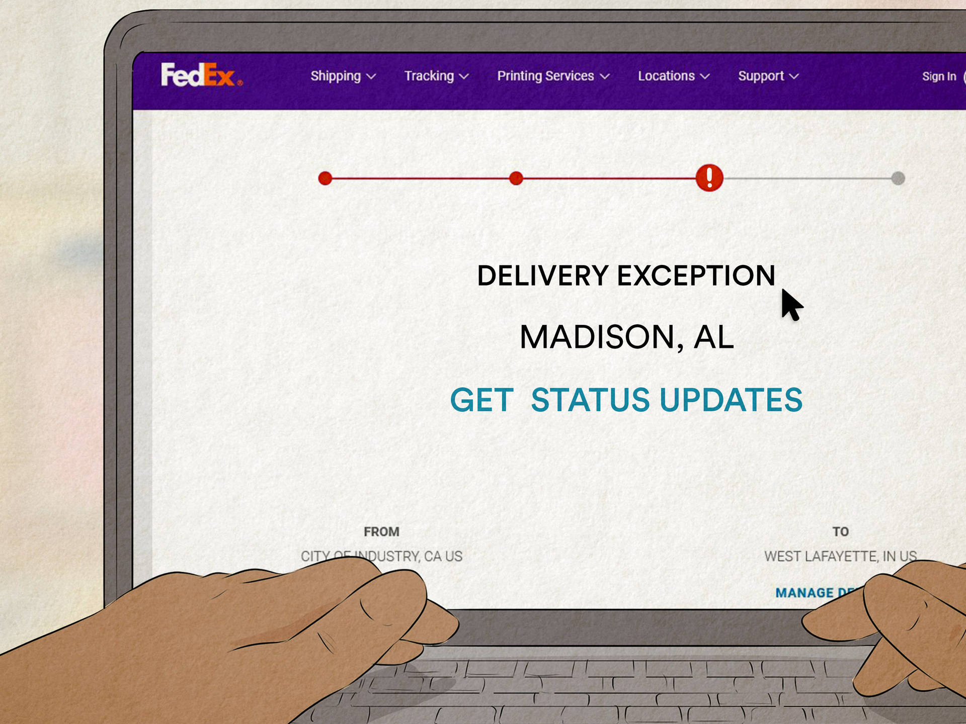 Fedex Tracking Form Artwork Wallpaper