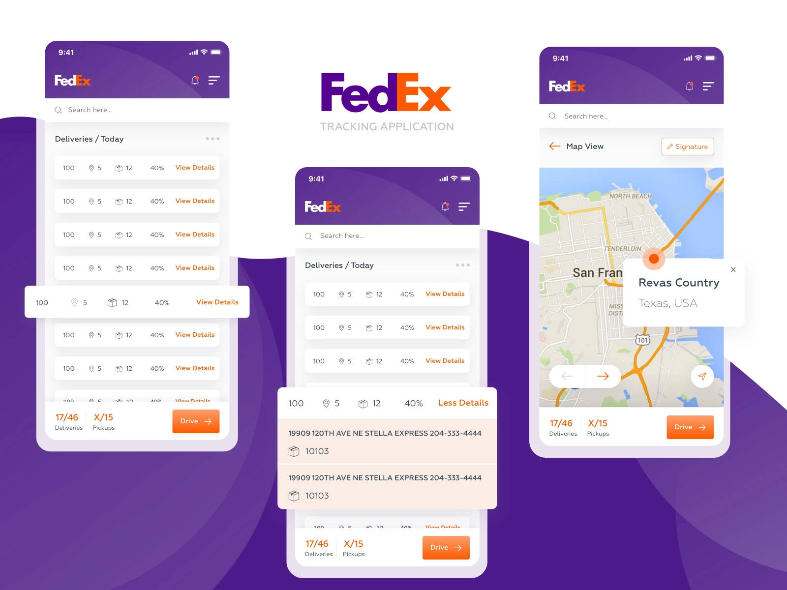 FedEx Tracking Package In Mobile App Wallpaper