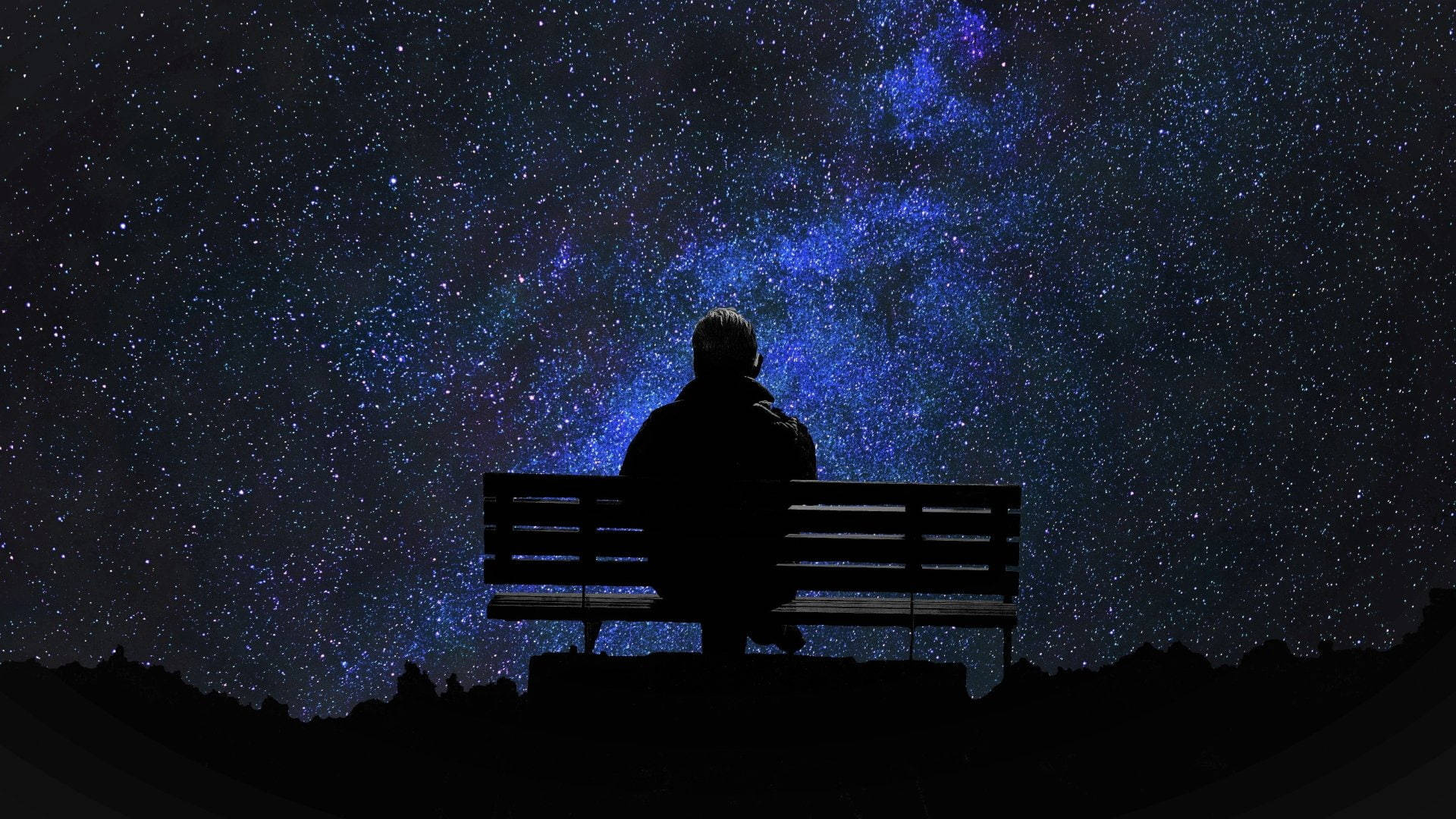 Feeling Alone On Bench Background