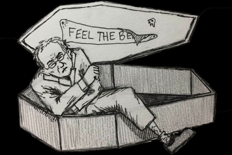 Feelthe Bern Sketch Art PNG