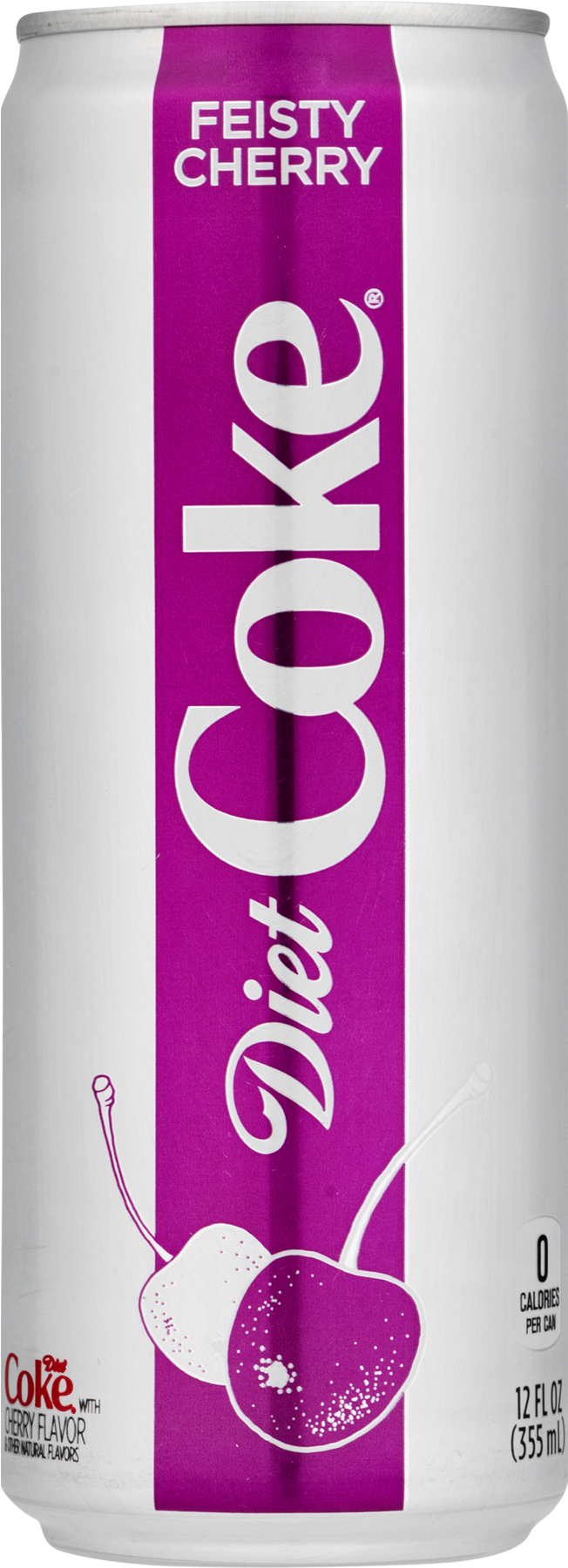 Feisty Cherry Diet Coke Can PNG