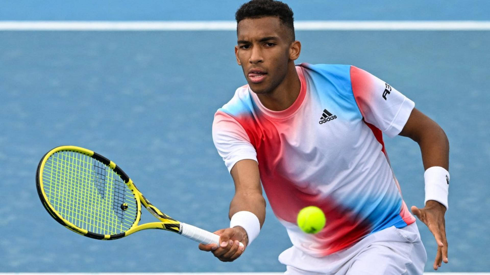 Felix Auger Aliassime Concentrated Expression Wallpaper