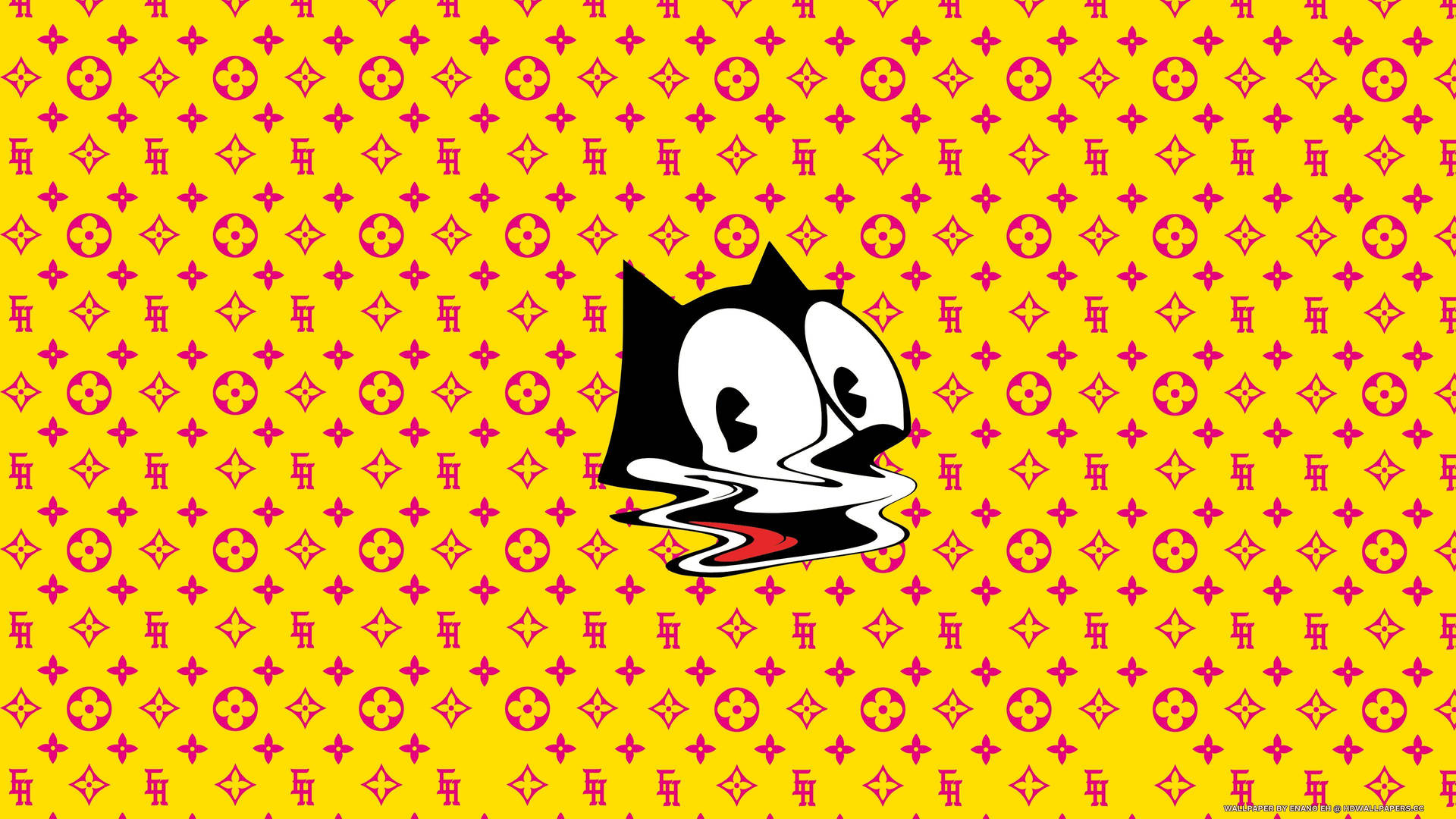 Felix The Cat Face In Yellow