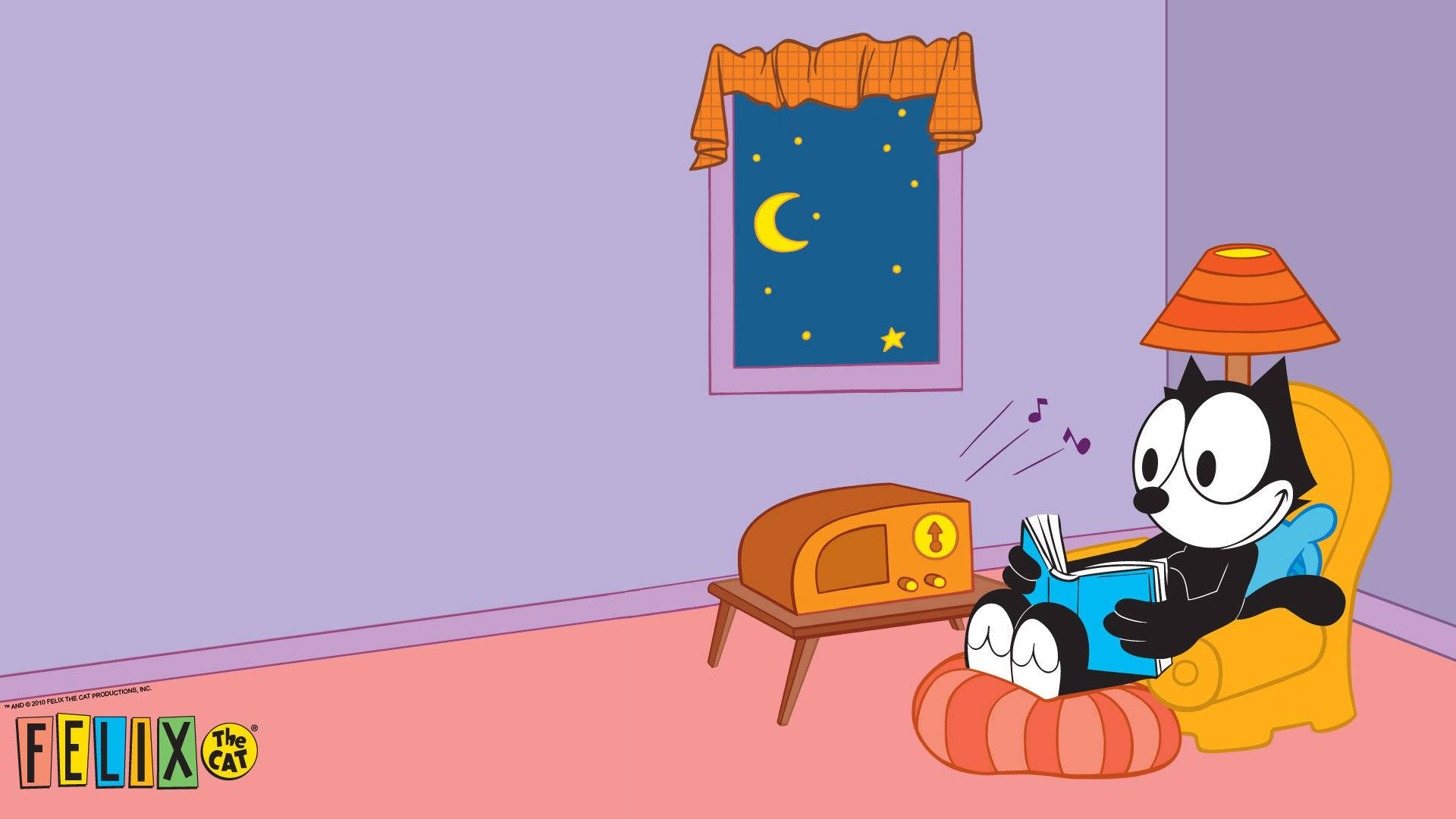 Felix The Cat In Colorful Room