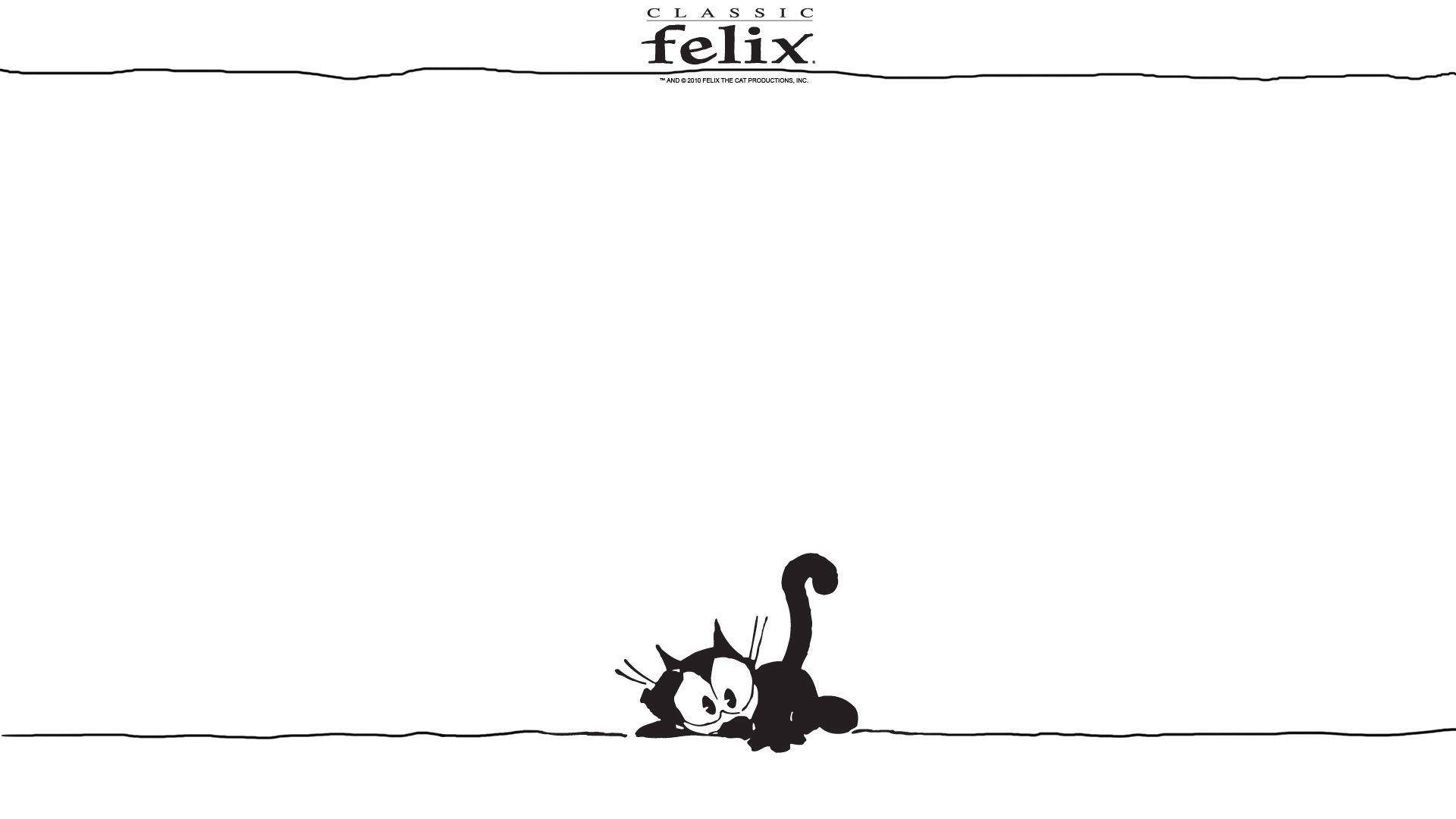 Felix The Cat Minimalist White