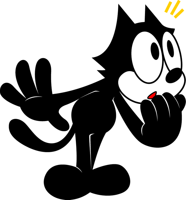 Felixthe Cat Classic Pose PNG