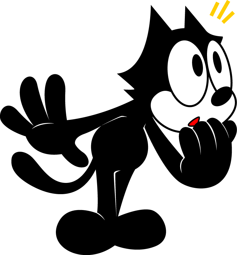 Felixthe Cat Classic Pose PNG