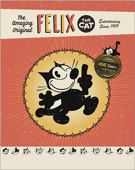 Felixthe Cat100 Years Celebration Poster PNG