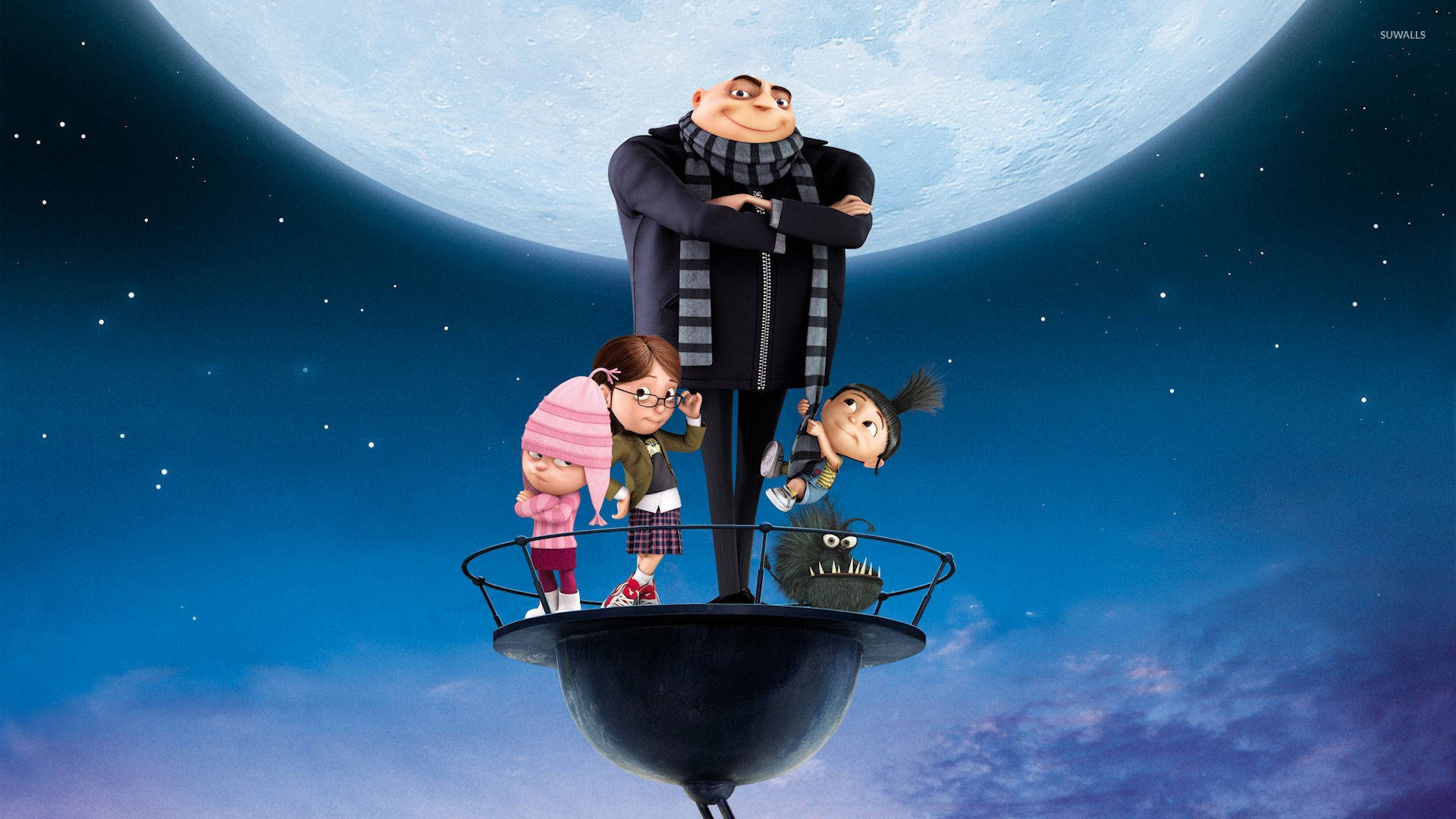 Felonious Gru And Kids Despicable Me 3 Background