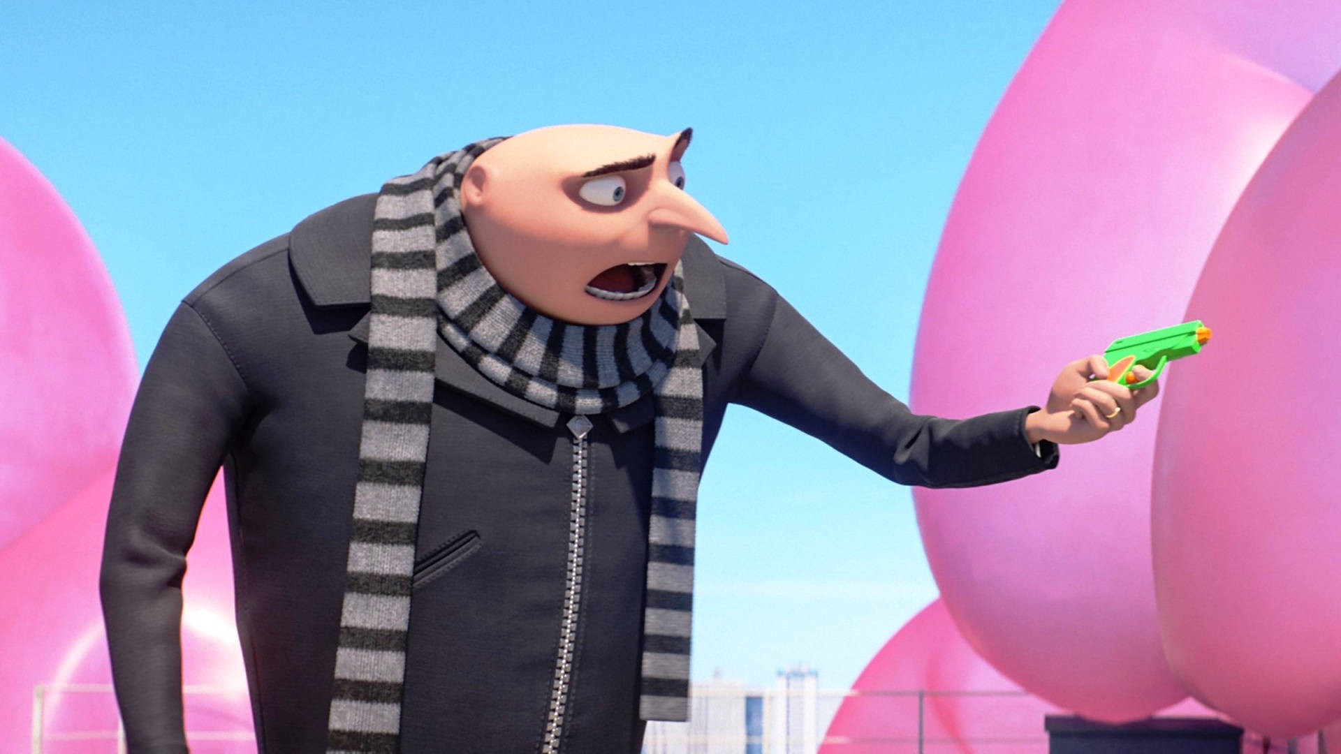 Felonious Gru Holding Toy Gun Despicable Me 3 Picture