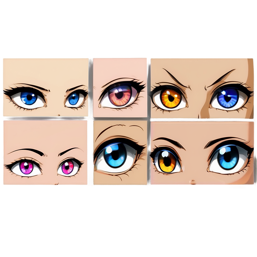 Female Anime Eyes Png Hha53 PNG