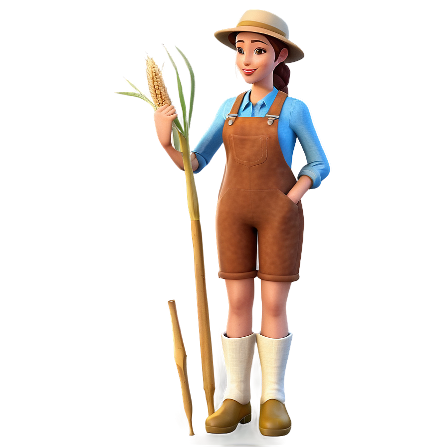 Download Female Farmer Character Png 35 | Wallpapers.com