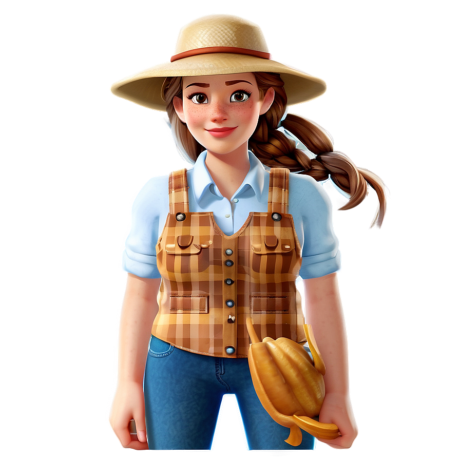 Download Female Farmer Character Png 35 | Wallpapers.com