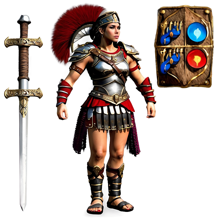Female Gladiator Png Yof PNG
