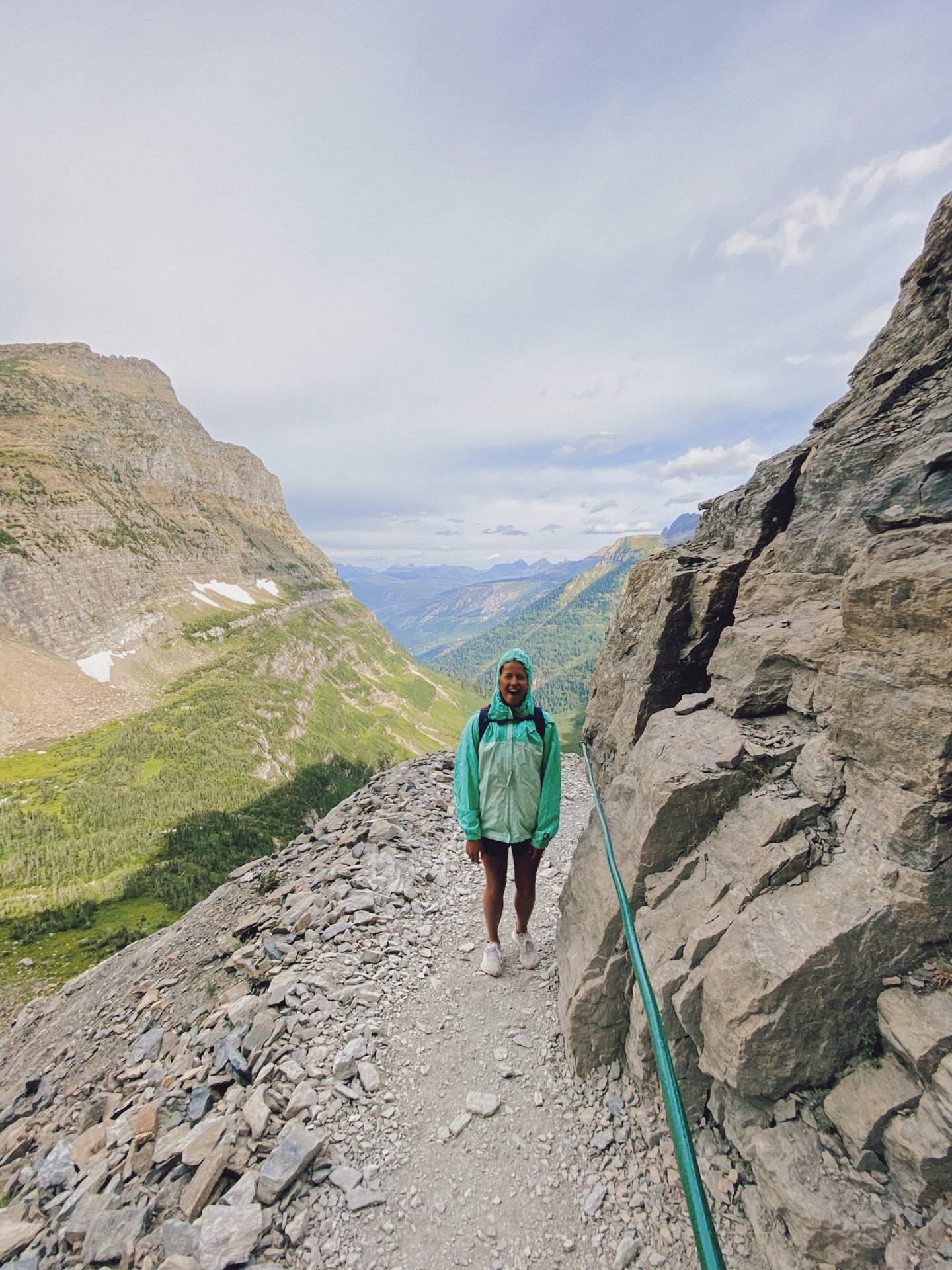 Female Hiker In Montana Iphone Wallpaper
