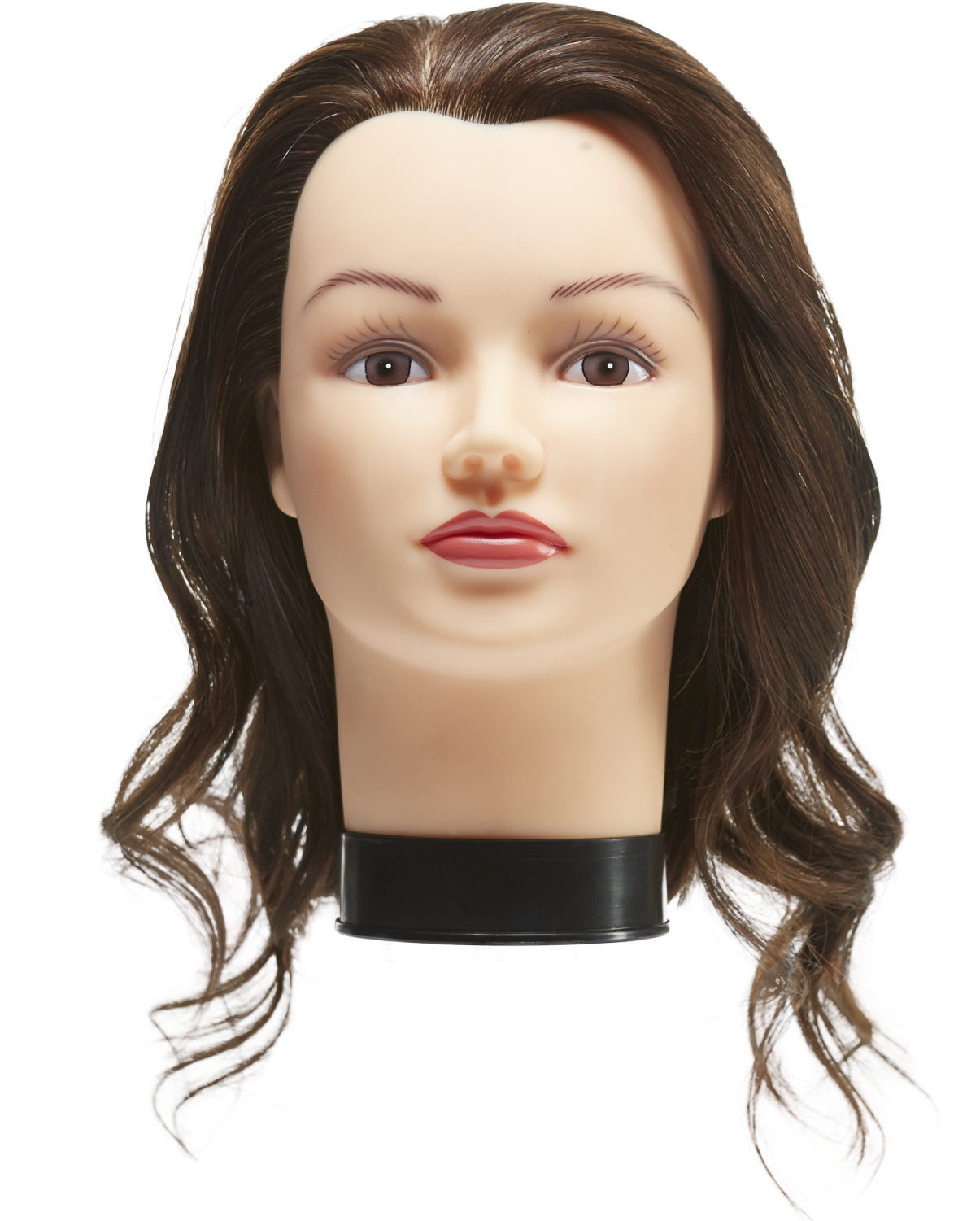 Female Mannequin Headwith Hair PNG