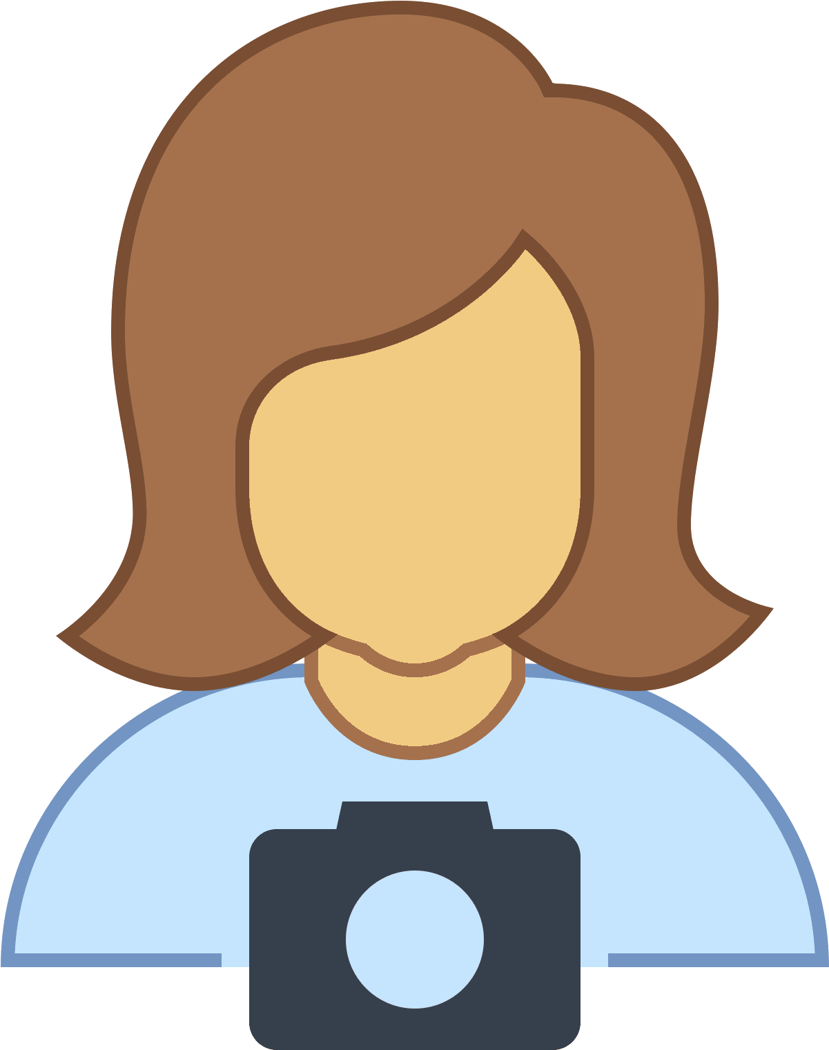 Female Photographer Icon PNG