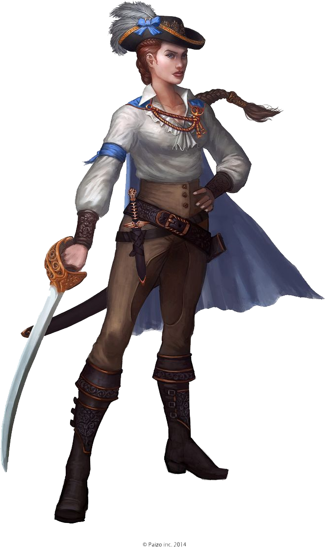 Female Pirate Costume Artwork PNG