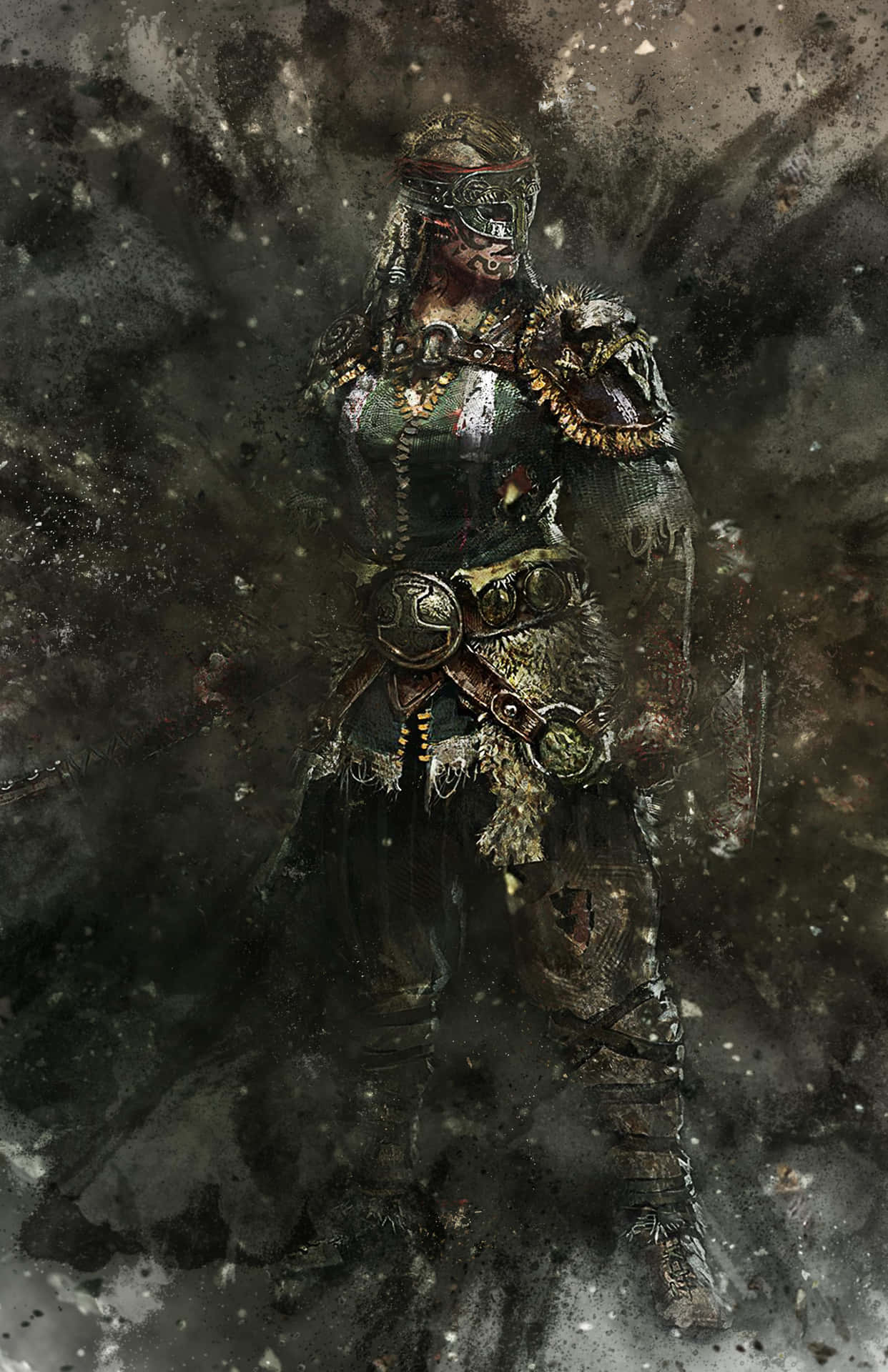 A Female Warrior, Ready To Defend Honor Wallpaper
