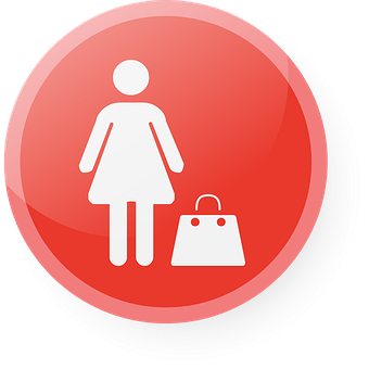 Female Shopping Icon PNG