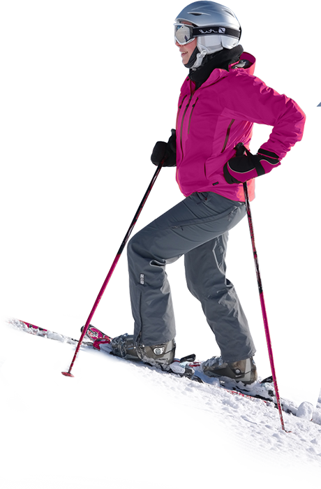 Female Skierin Pink Jacket PNG