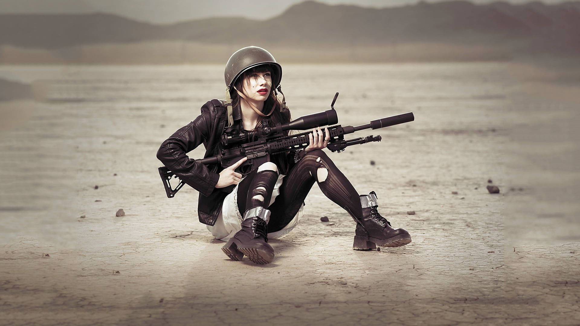 Female Sniper Assassin Wallpaper