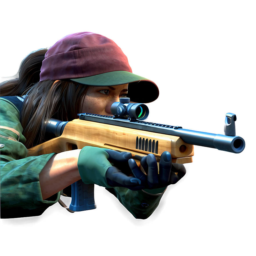 Female Sniper Character Png Ync PNG