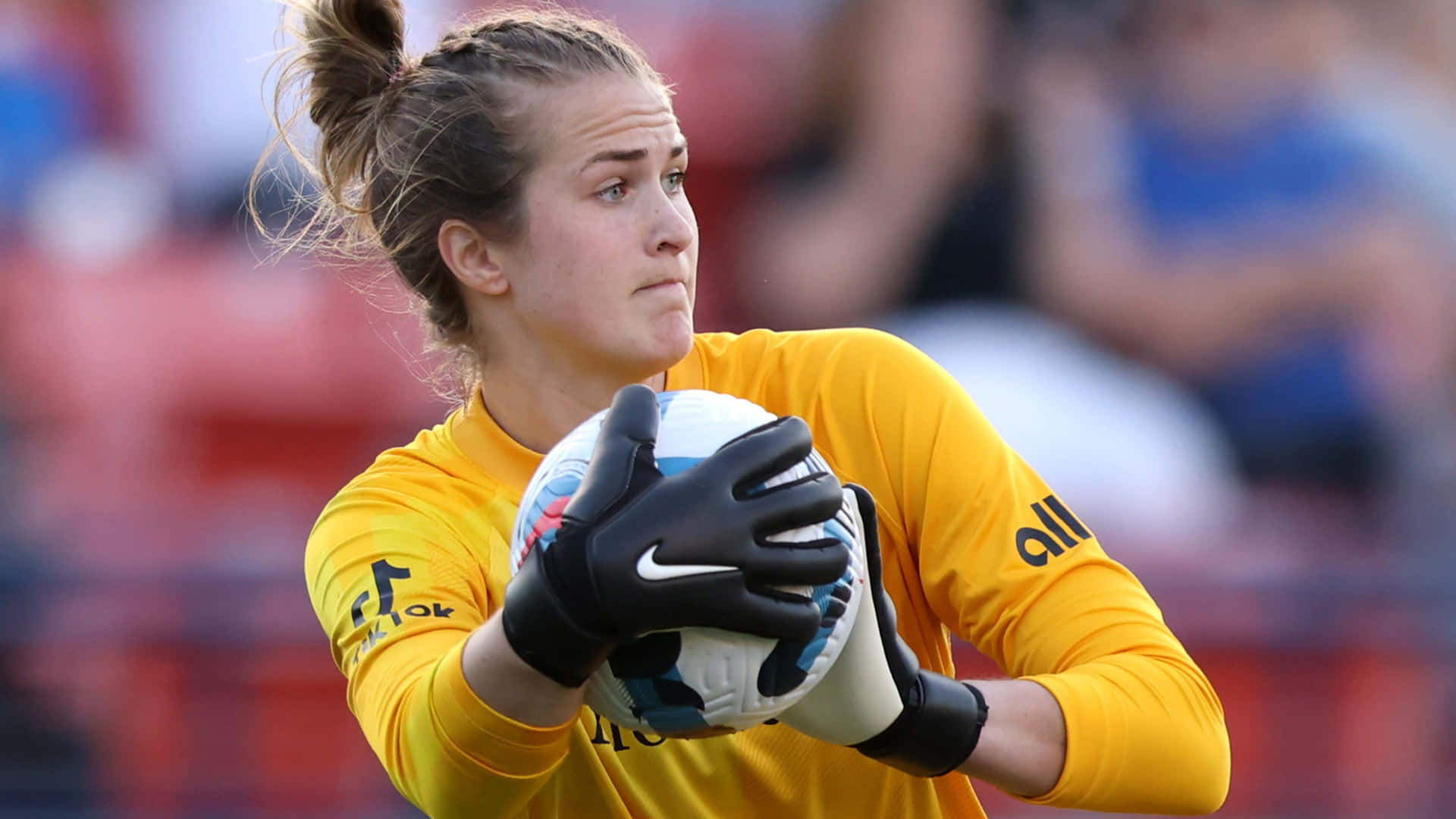 Gardienne De But Féminine En Action Fond d'écran