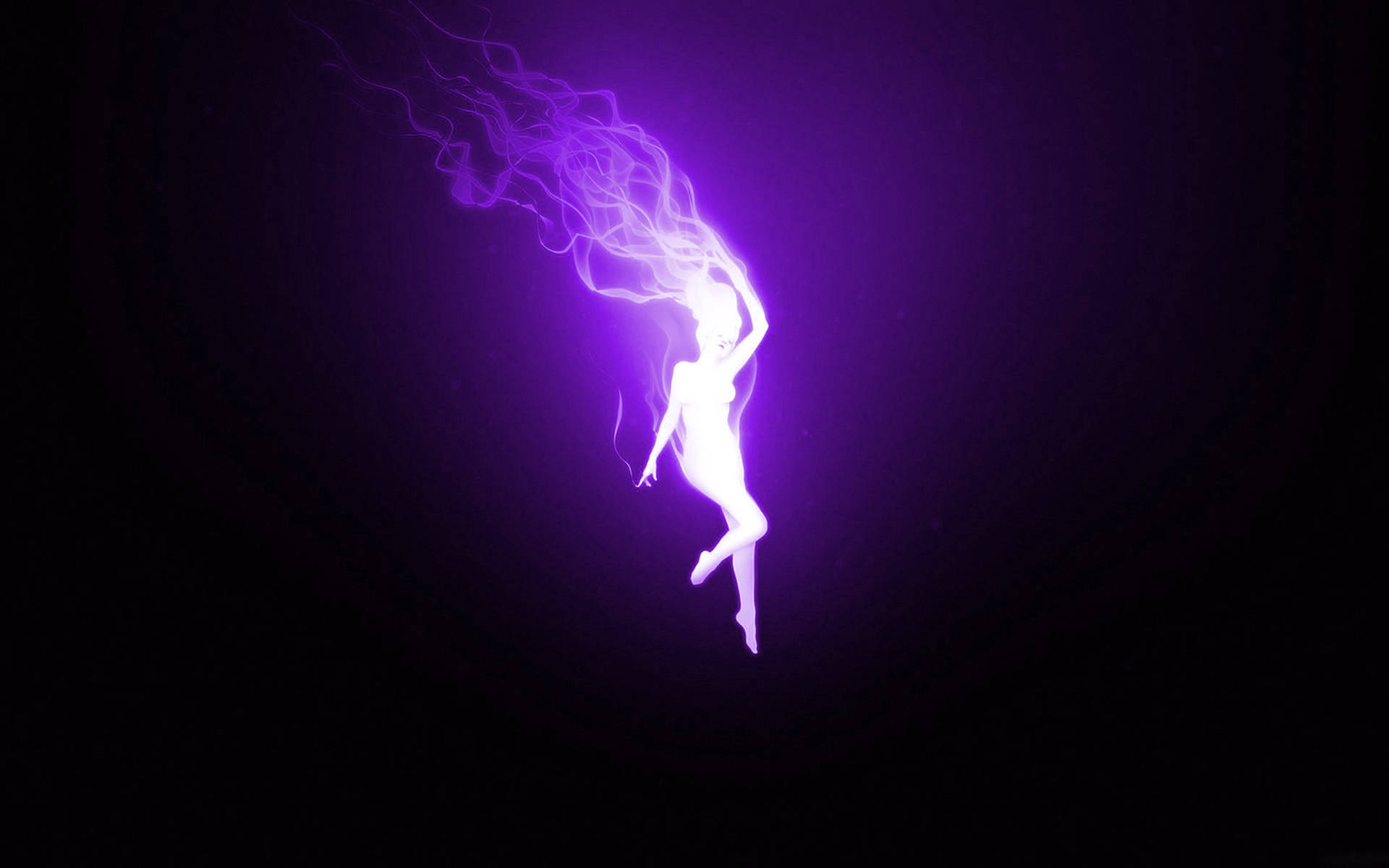 Female Spirit Dark Purple Wallpaper